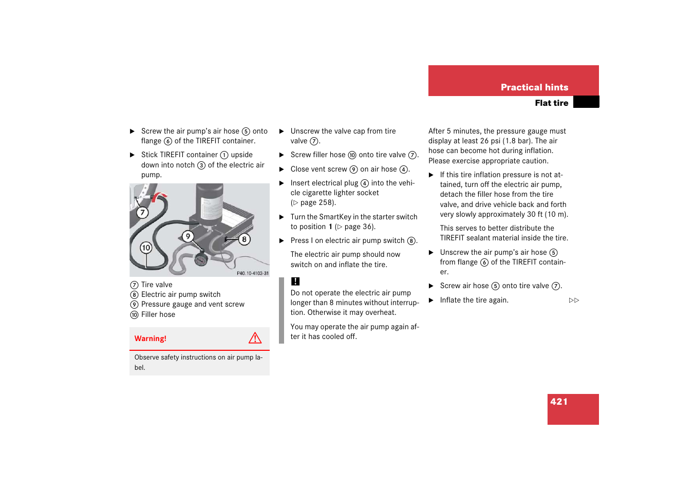 Mercedes-Benz CLS-Class 2006 Owners Manual User Manual | Page 422 / 498
