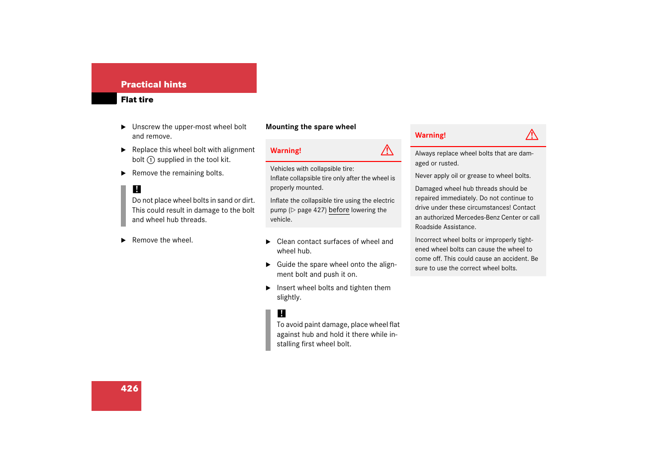 Mercedes-Benz CLS-Class 2006 Owners Manual User Manual | Page 427 / 498
