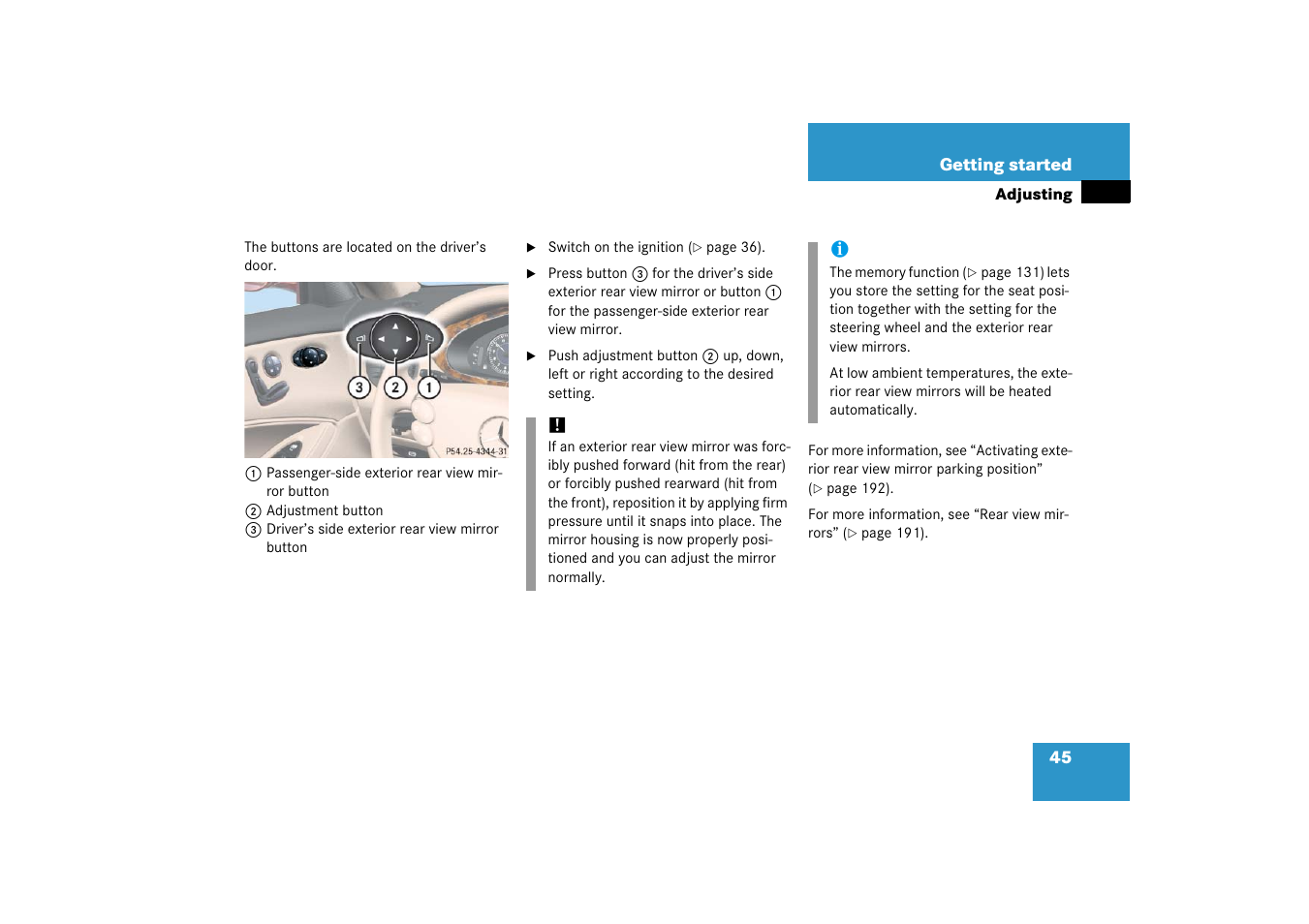 Mercedes-Benz CLS-Class 2006 Owners Manual User Manual | Page 46 / 498