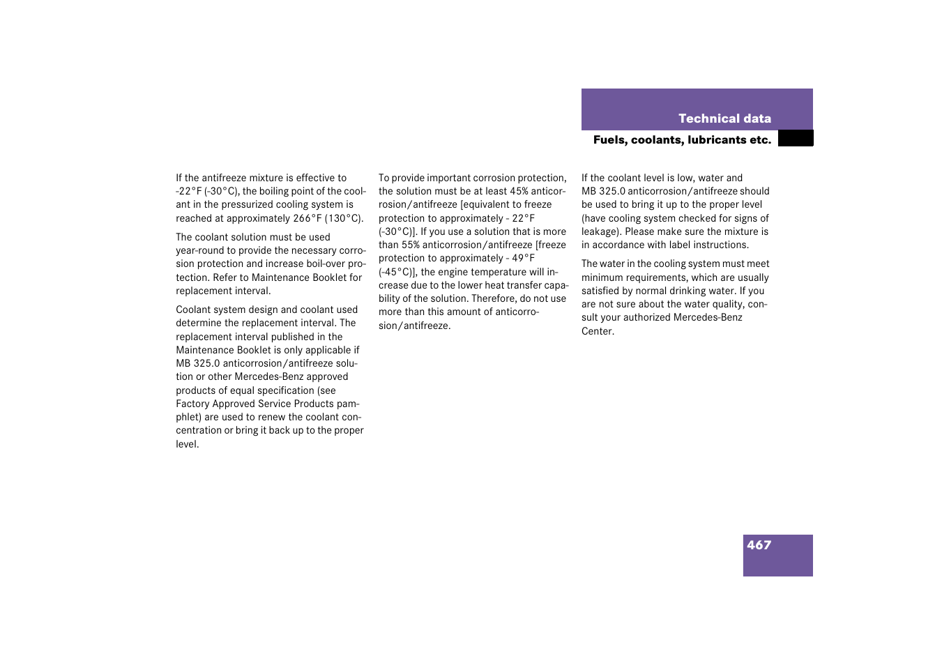 Mercedes-Benz CLS-Class 2006 Owners Manual User Manual | Page 468 / 498