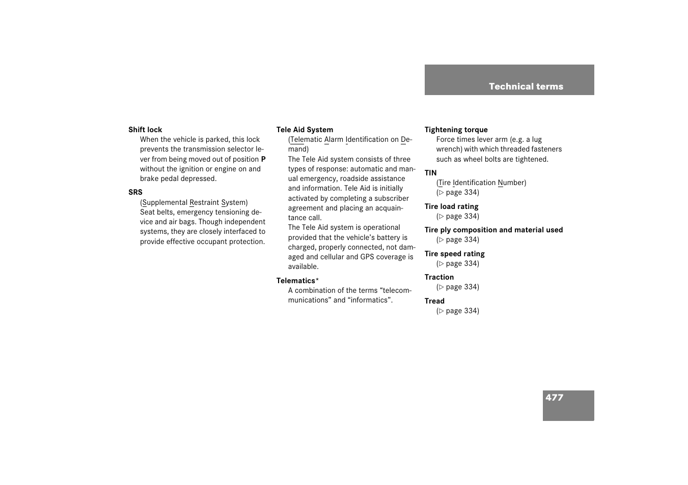 Mercedes-Benz CLS-Class 2006 Owners Manual User Manual | Page 478 / 498