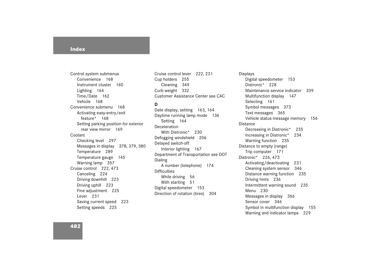 Mercedes-Benz CLS-Class 2006 Owners Manual User Manual | Page 483 / 498