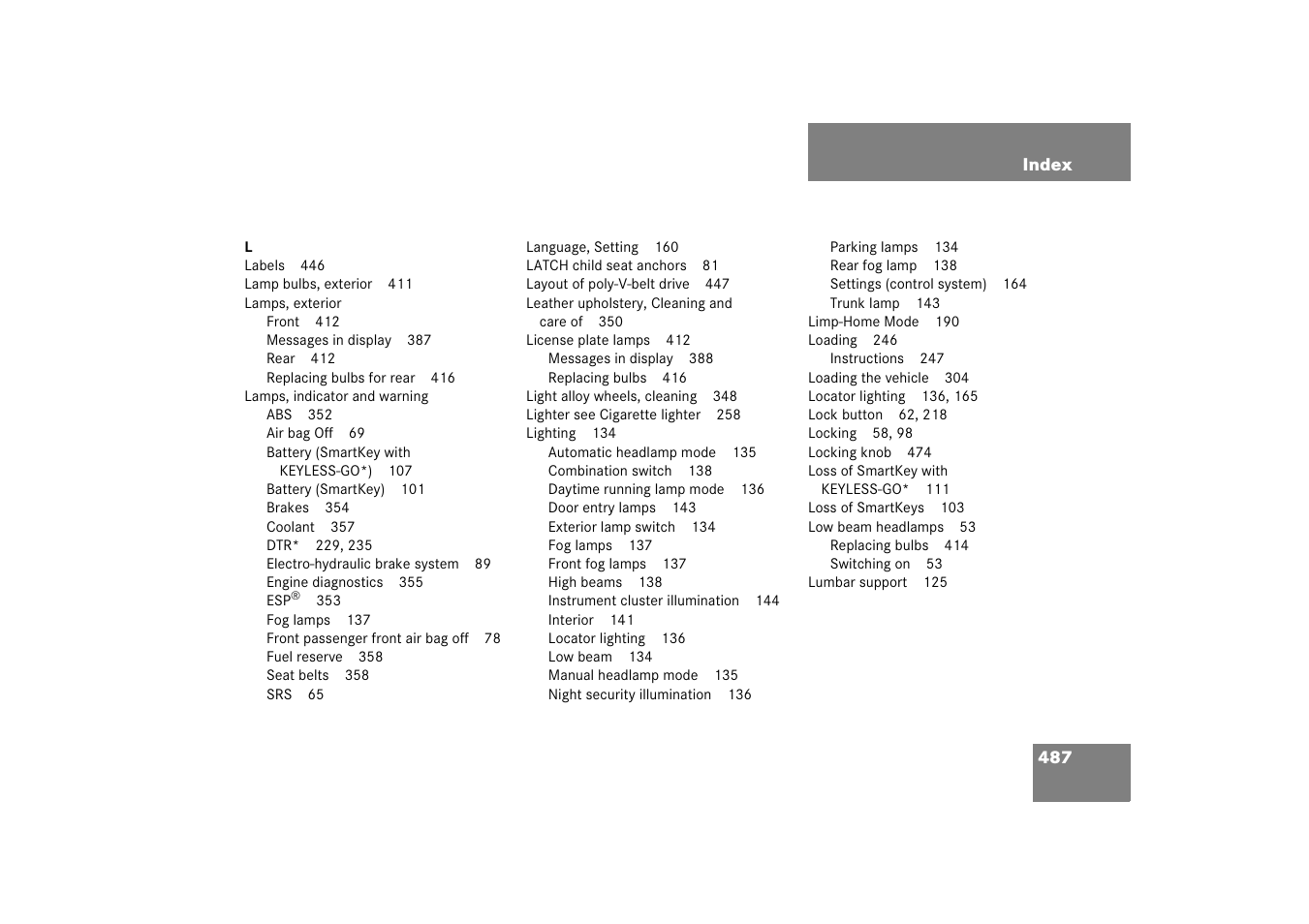 Mercedes-Benz CLS-Class 2006 Owners Manual User Manual | Page 488 / 498