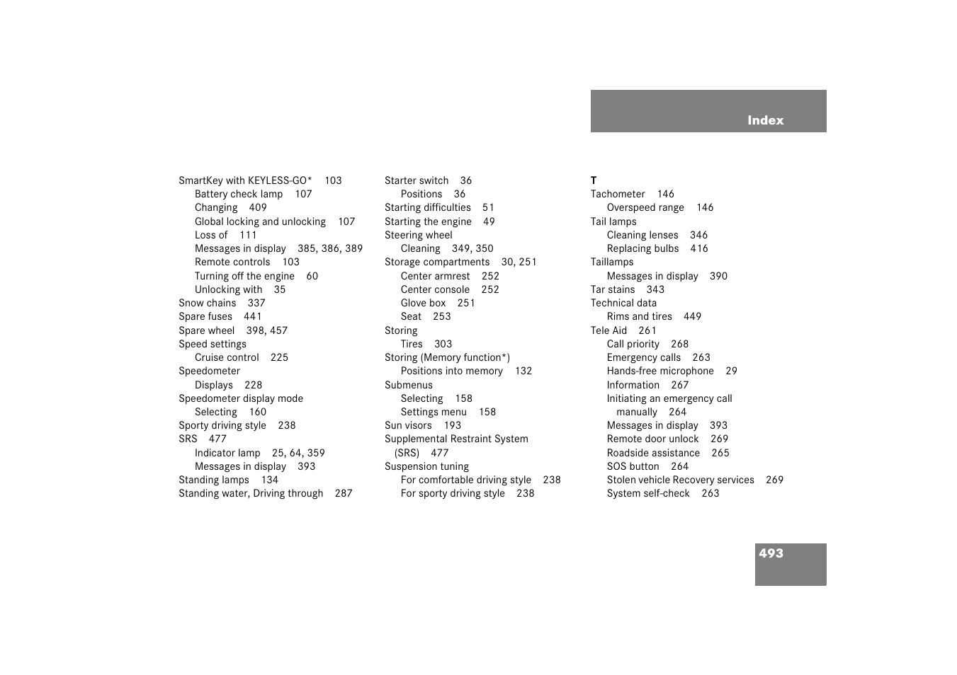 Mercedes-Benz CLS-Class 2006 Owners Manual User Manual | Page 494 / 498