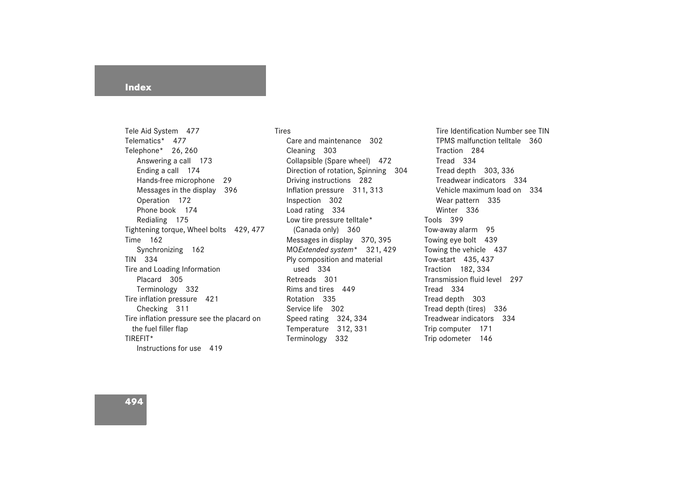 Mercedes-Benz CLS-Class 2006 Owners Manual User Manual | Page 495 / 498