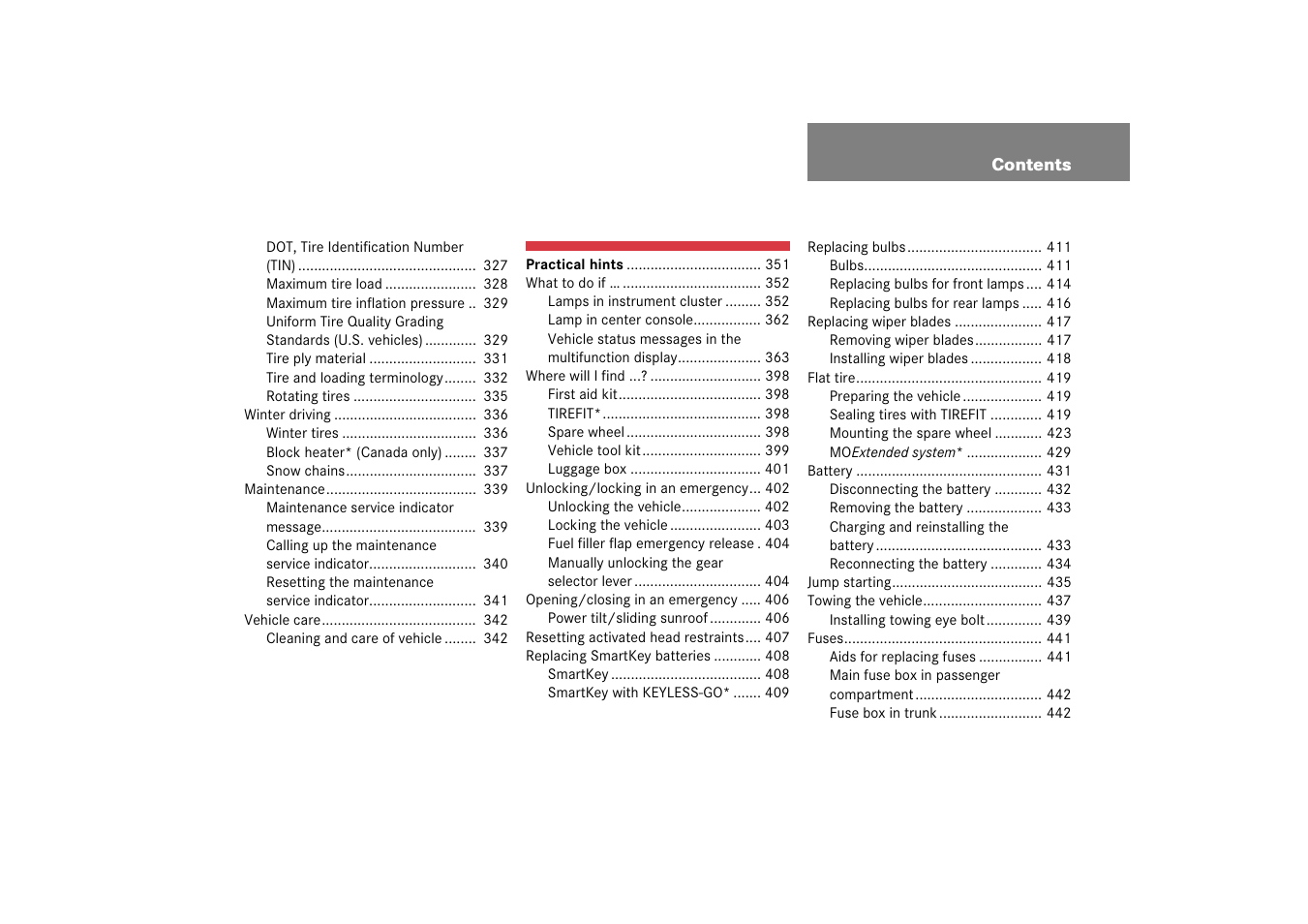 Mercedes-Benz CLS-Class 2006 Owners Manual User Manual | Page 8 / 498