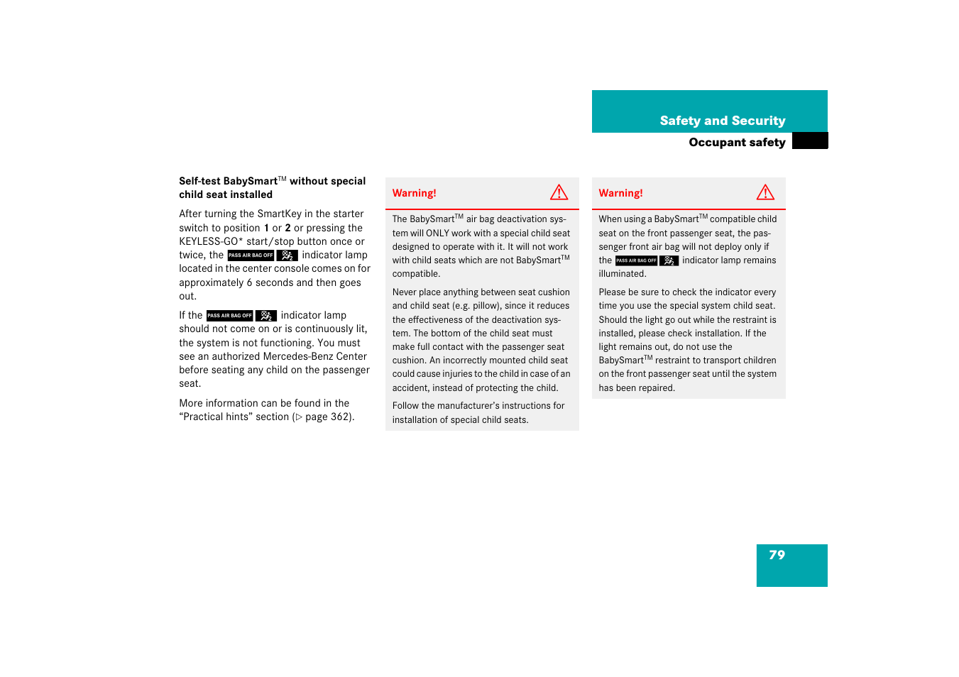 Mercedes-Benz CLS-Class 2006 Owners Manual User Manual | Page 80 / 498