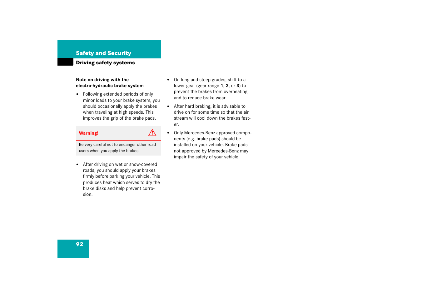 Mercedes-Benz CLS-Class 2006 Owners Manual User Manual | Page 93 / 498
