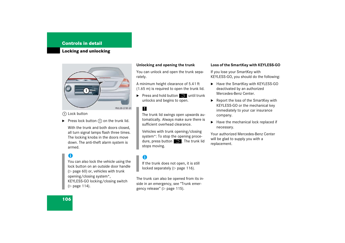 Mercedes-Benz CLK-Class 2006 Owners Manual User Manual | Page 107 / 514