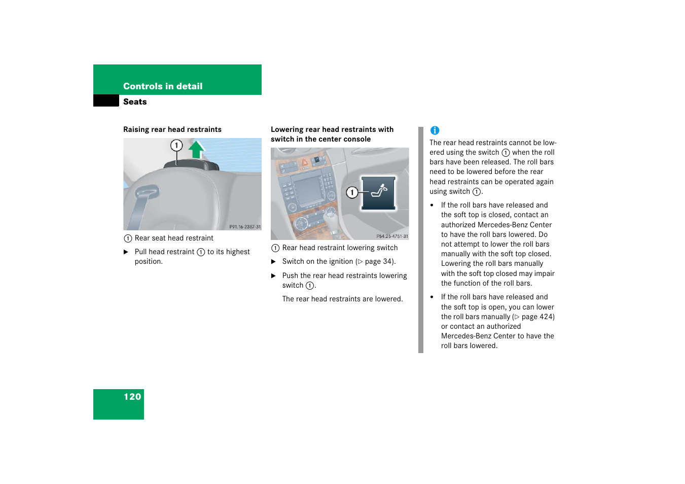 Ng switch | Mercedes-Benz CLK-Class 2006 Owners Manual User Manual | Page 121 / 514