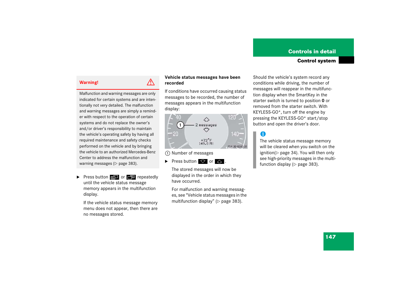 Mercedes-Benz CLK-Class 2006 Owners Manual User Manual | Page 148 / 514