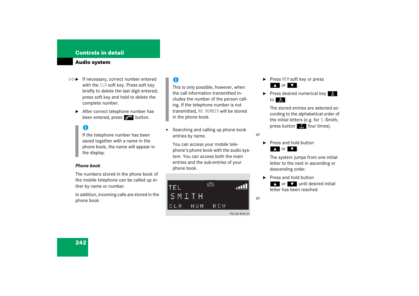 Mercedes-Benz CLK-Class 2006 Owners Manual User Manual | Page 243 / 514