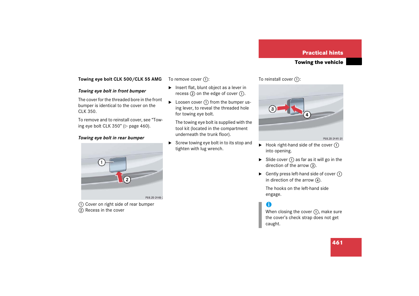 Mercedes-Benz CLK-Class 2006 Owners Manual User Manual | Page 462 / 514
