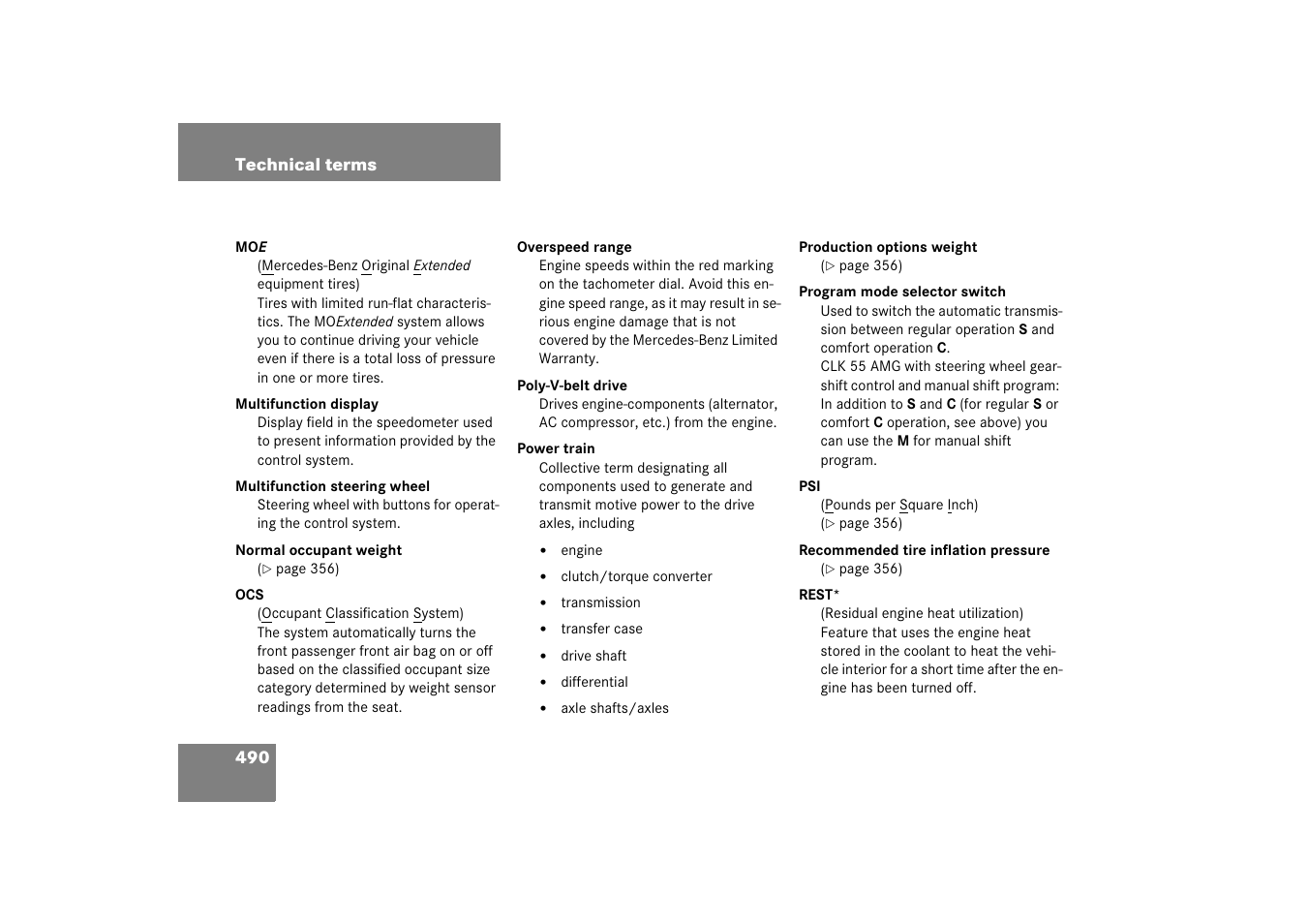 Mercedes-Benz CLK-Class 2006 Owners Manual User Manual | Page 491 / 514