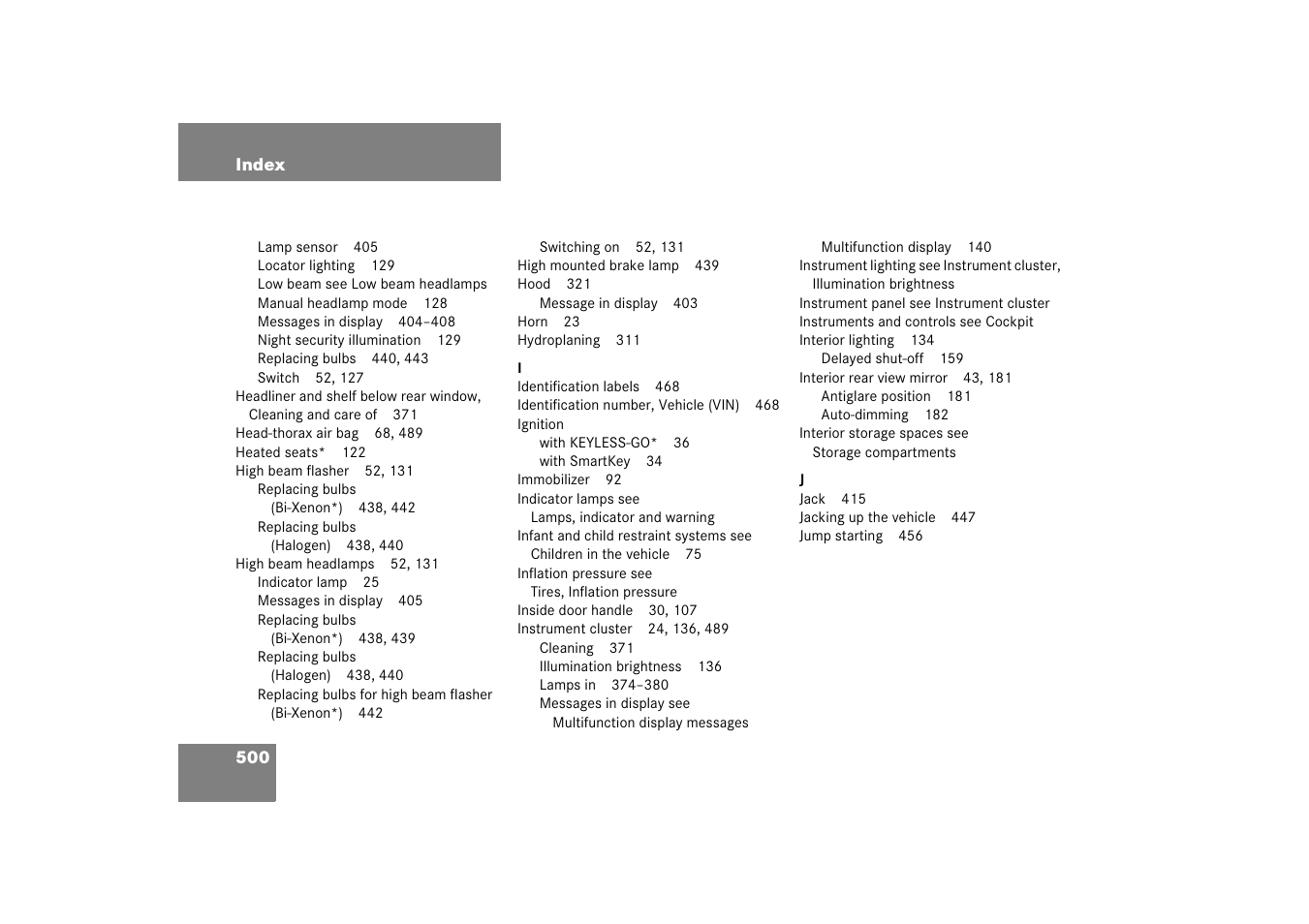 Mercedes-Benz CLK-Class 2006 Owners Manual User Manual | Page 501 / 514