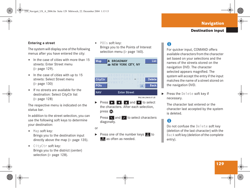 Mercedes-Benz S-Class 2006 COMAND Manual User Manual | Page 131 / 226