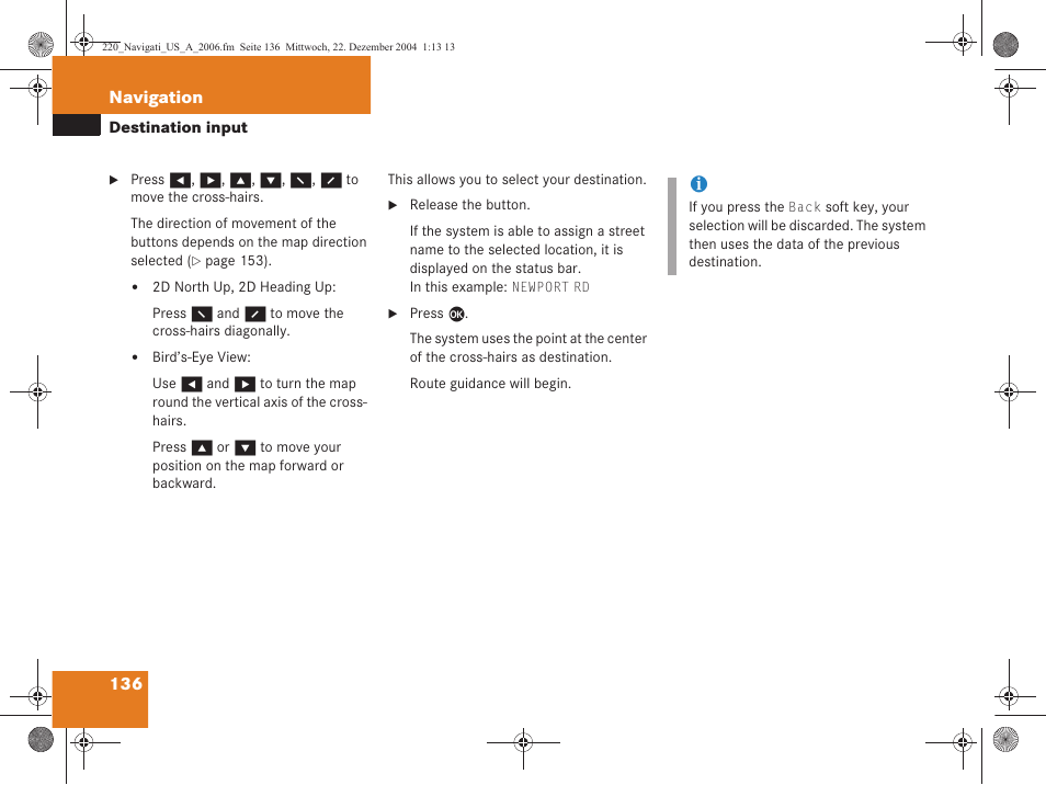 Mercedes-Benz S-Class 2006 COMAND Manual User Manual | Page 138 / 226