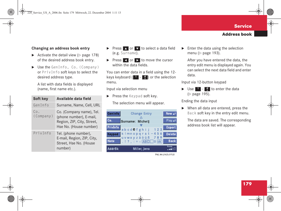 Mercedes-Benz S-Class 2006 COMAND Manual User Manual | Page 181 / 226
