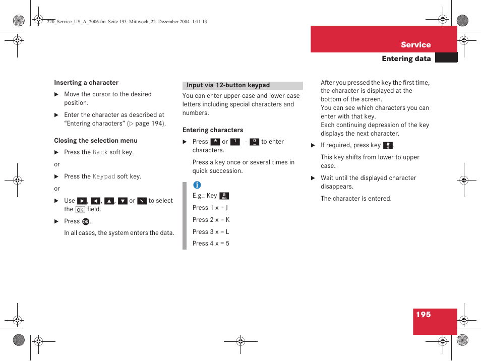 Mercedes-Benz S-Class 2006 COMAND Manual User Manual | Page 197 / 226