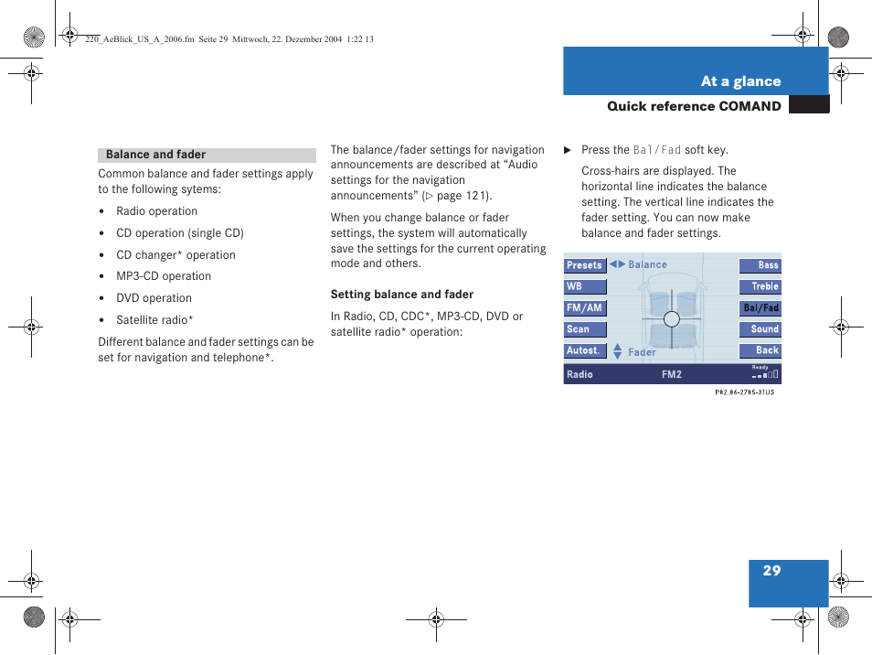 Mercedes-Benz S-Class 2006 COMAND Manual User Manual | Page 31 / 226