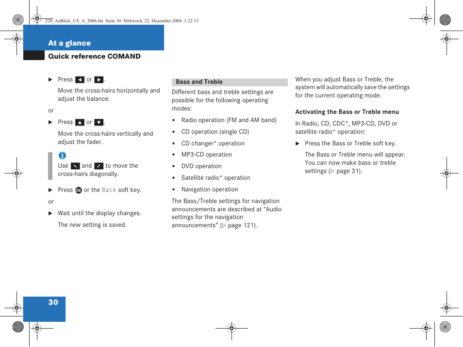 Mercedes-Benz S-Class 2006 COMAND Manual User Manual | Page 32 / 226