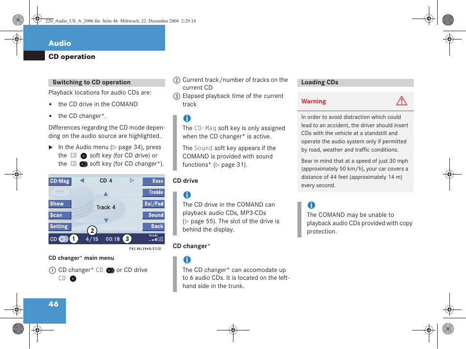 Mercedes-Benz S-Class 2006 COMAND Manual User Manual | Page 48 / 226