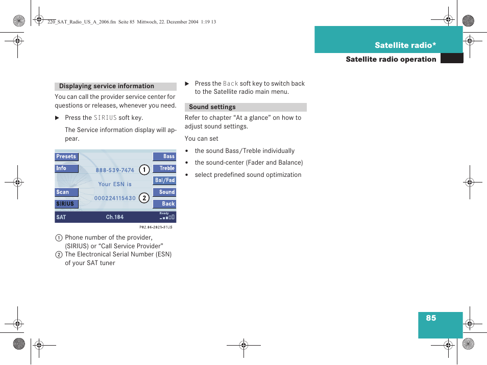Mercedes-Benz S-Class 2006 COMAND Manual User Manual | Page 87 / 226