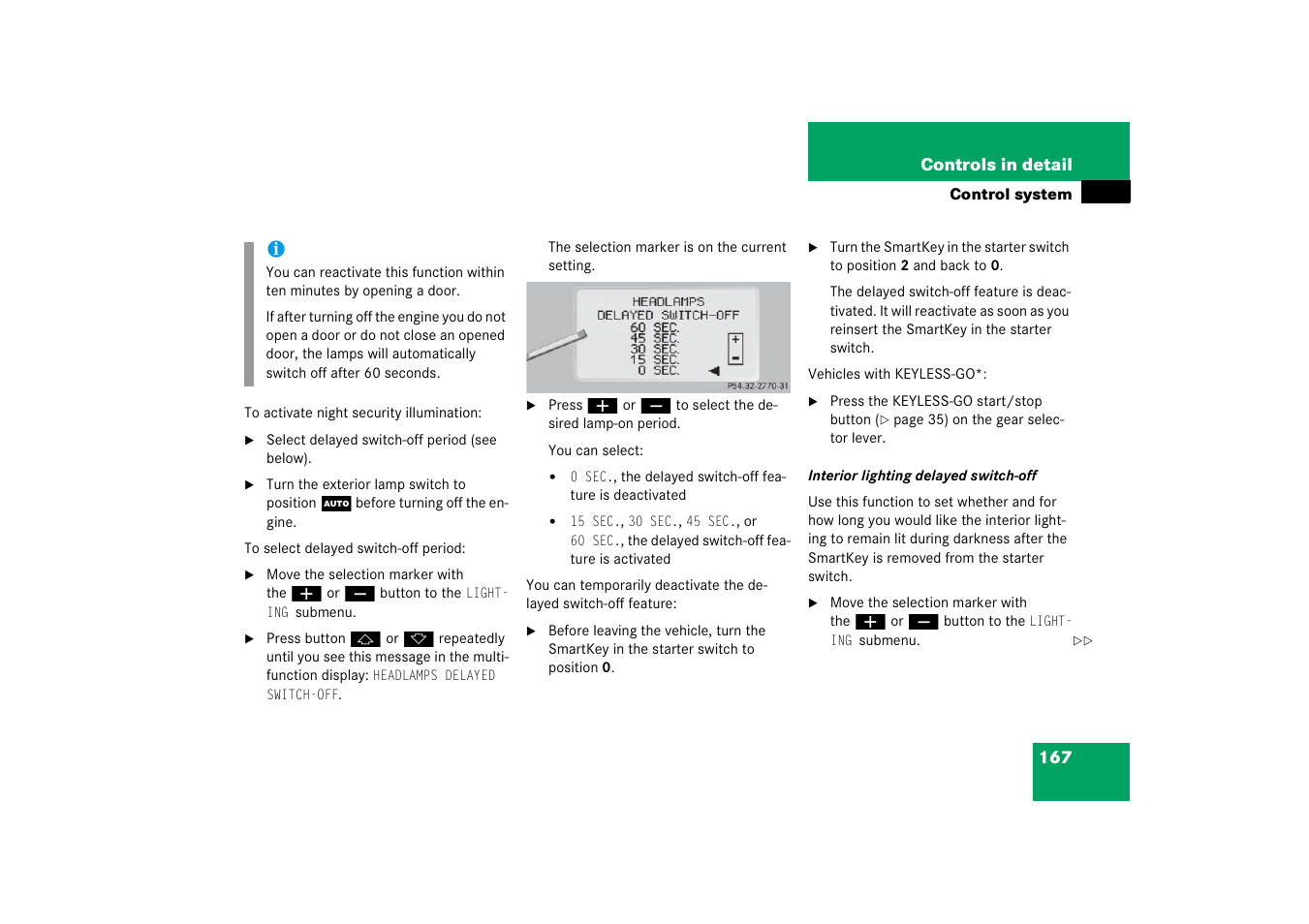 Mercedes-Benz S-Class 2006 Owners Manual User Manual | Page 168 / 481