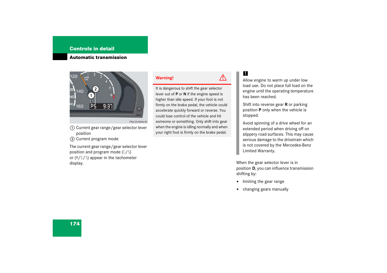 Mercedes-Benz S-Class 2006 Owners Manual User Manual | Page 175 / 481