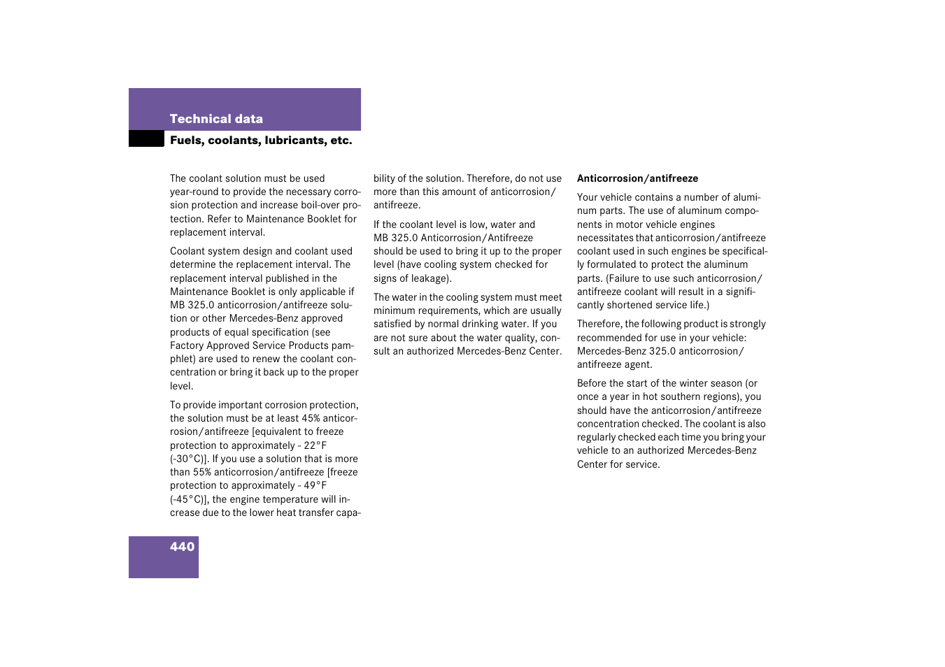 Mercedes-Benz S-Class 2006 Owners Manual User Manual | Page 441 / 481