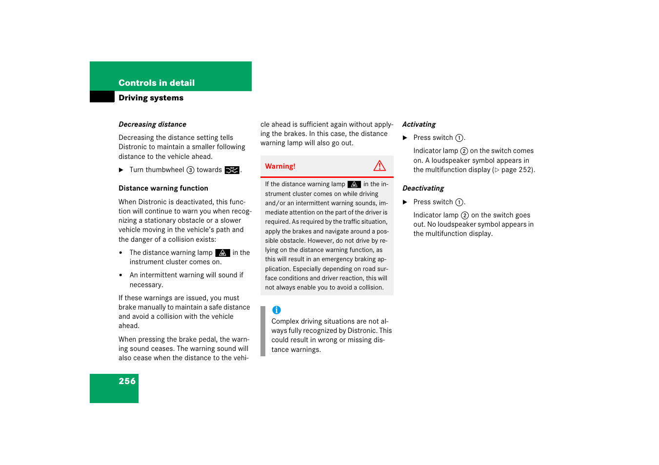 Mercedes-Benz E-Class 2006 Owners Manual User Manual | Page 257 / 521
