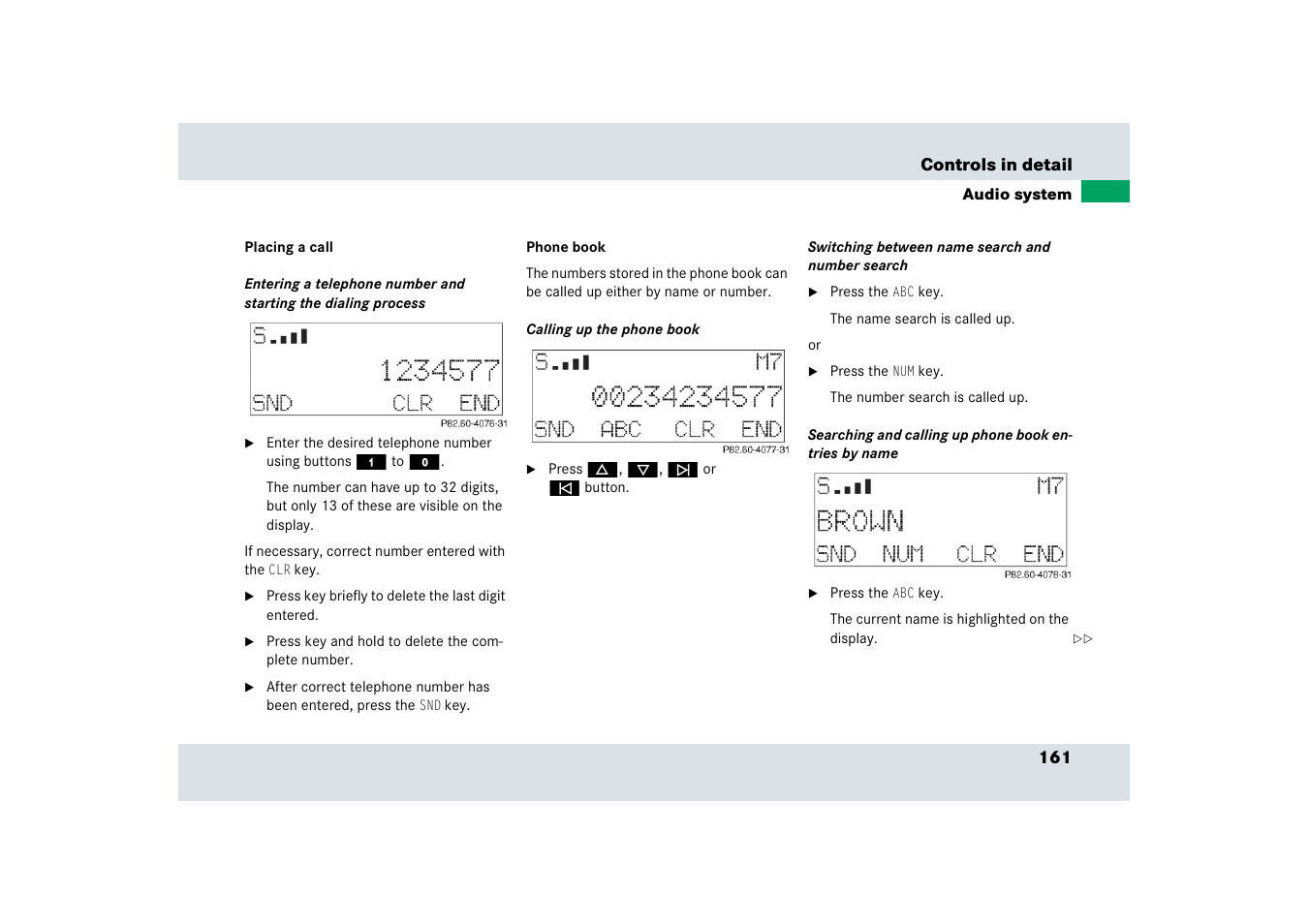 Mercedes-Benz SLR-Class 2006 User Manual | Page 162 / 409