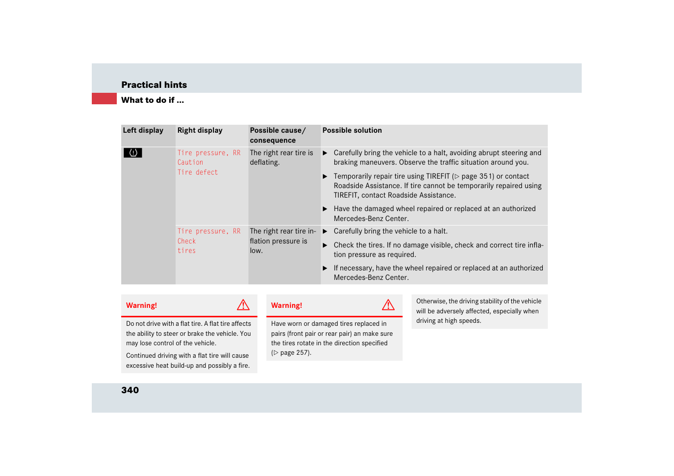Mercedes-Benz SLR-Class 2006 User Manual | Page 341 / 409
