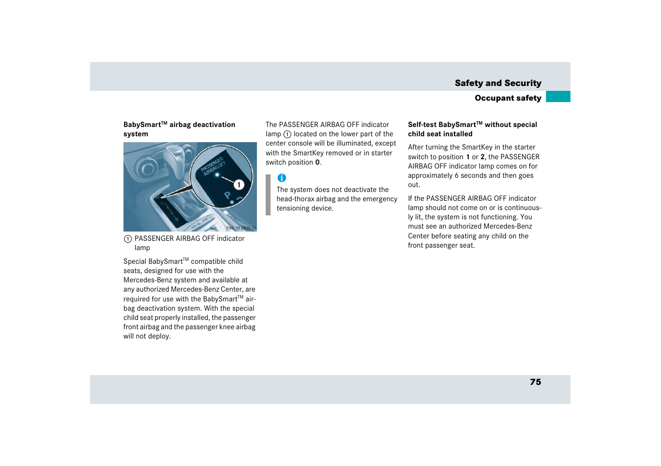 Mercedes-Benz SLR-Class 2006 User Manual | Page 76 / 409