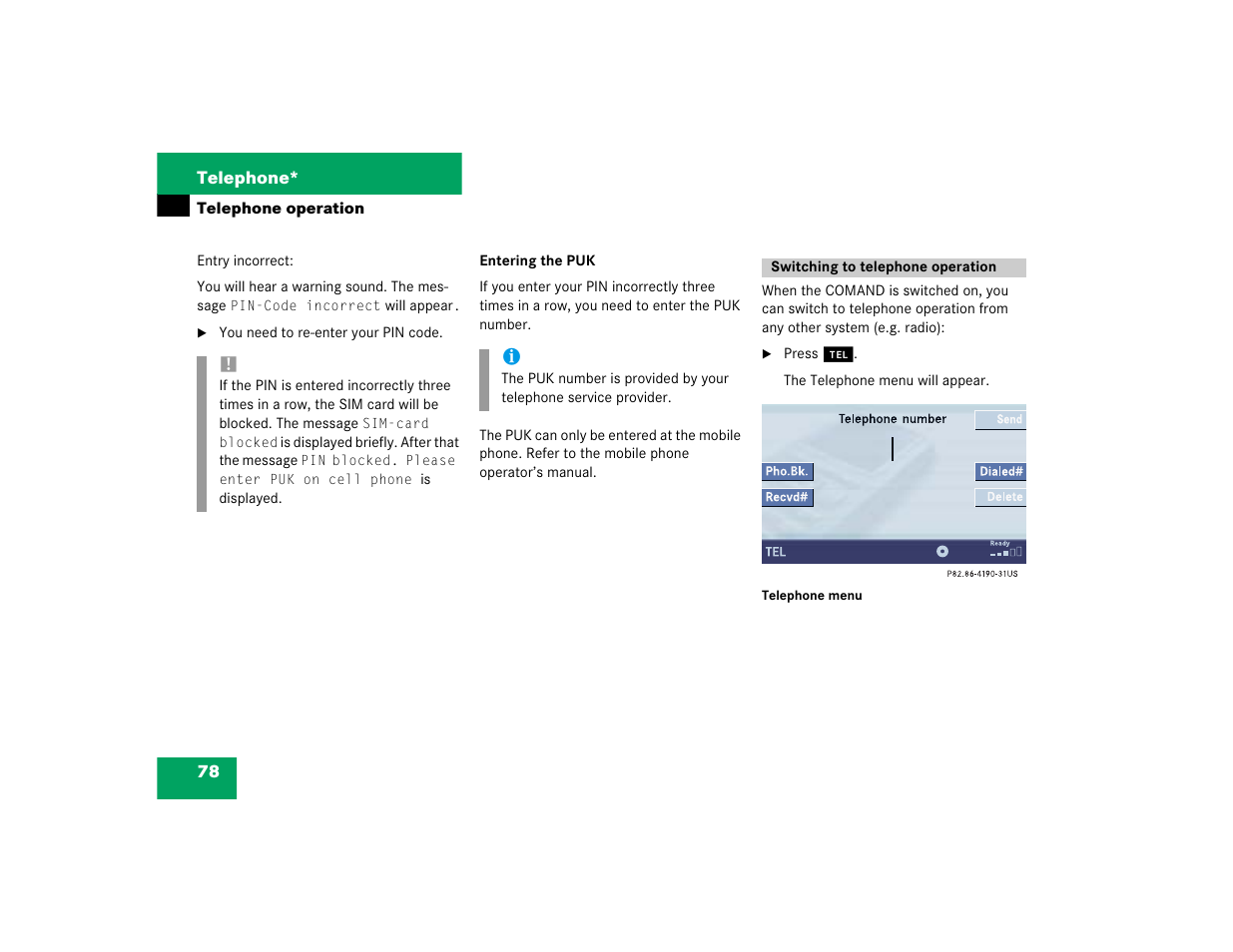 Mercedes-Benz C-Sedan OCS 2005 COMAND Manual User Manual | Page 138 / 237