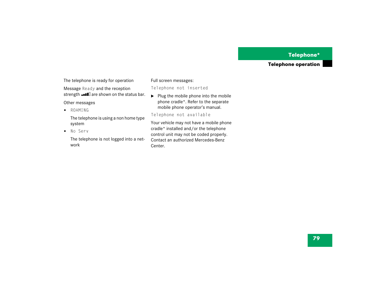 Mercedes-Benz C-Sedan OCS 2005 COMAND Manual User Manual | Page 139 / 237