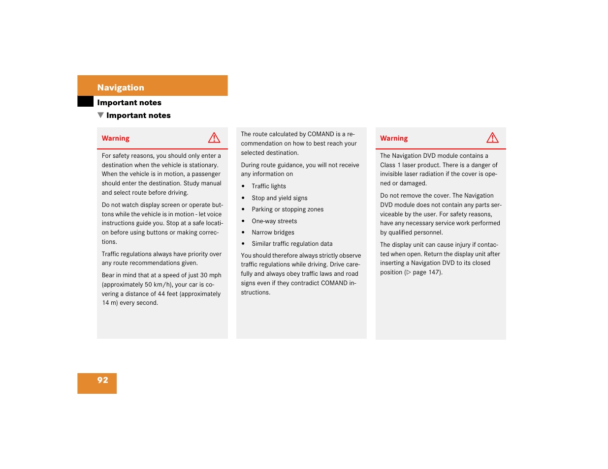 Mercedes-Benz C-Sedan OCS 2005 COMAND Manual User Manual | Page 152 / 237