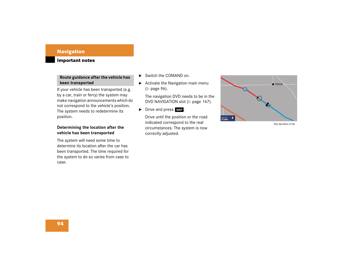 Mercedes-Benz C-Sedan OCS 2005 COMAND Manual User Manual | Page 154 / 237