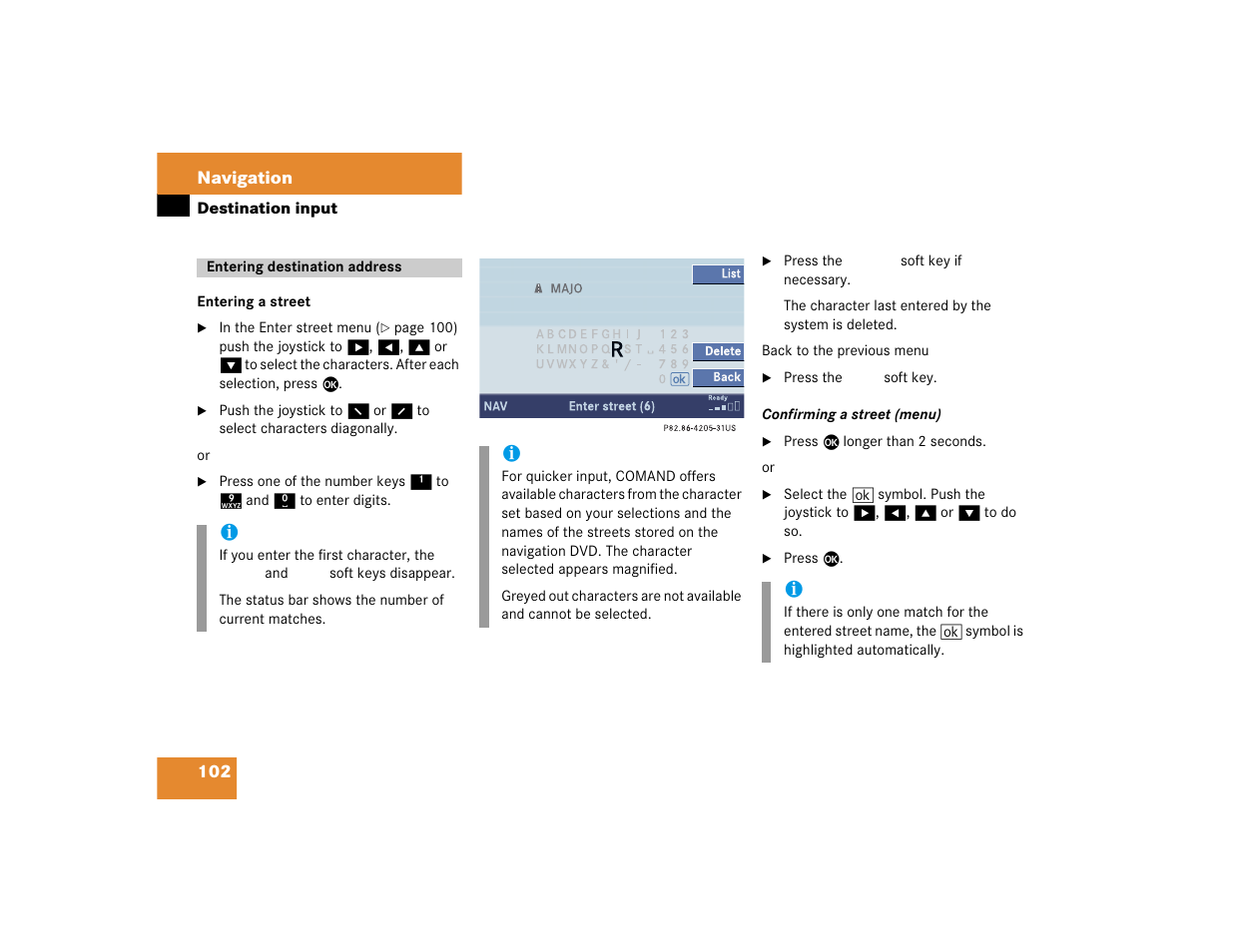 Mercedes-Benz C-Sedan OCS 2005 COMAND Manual User Manual | Page 162 / 237