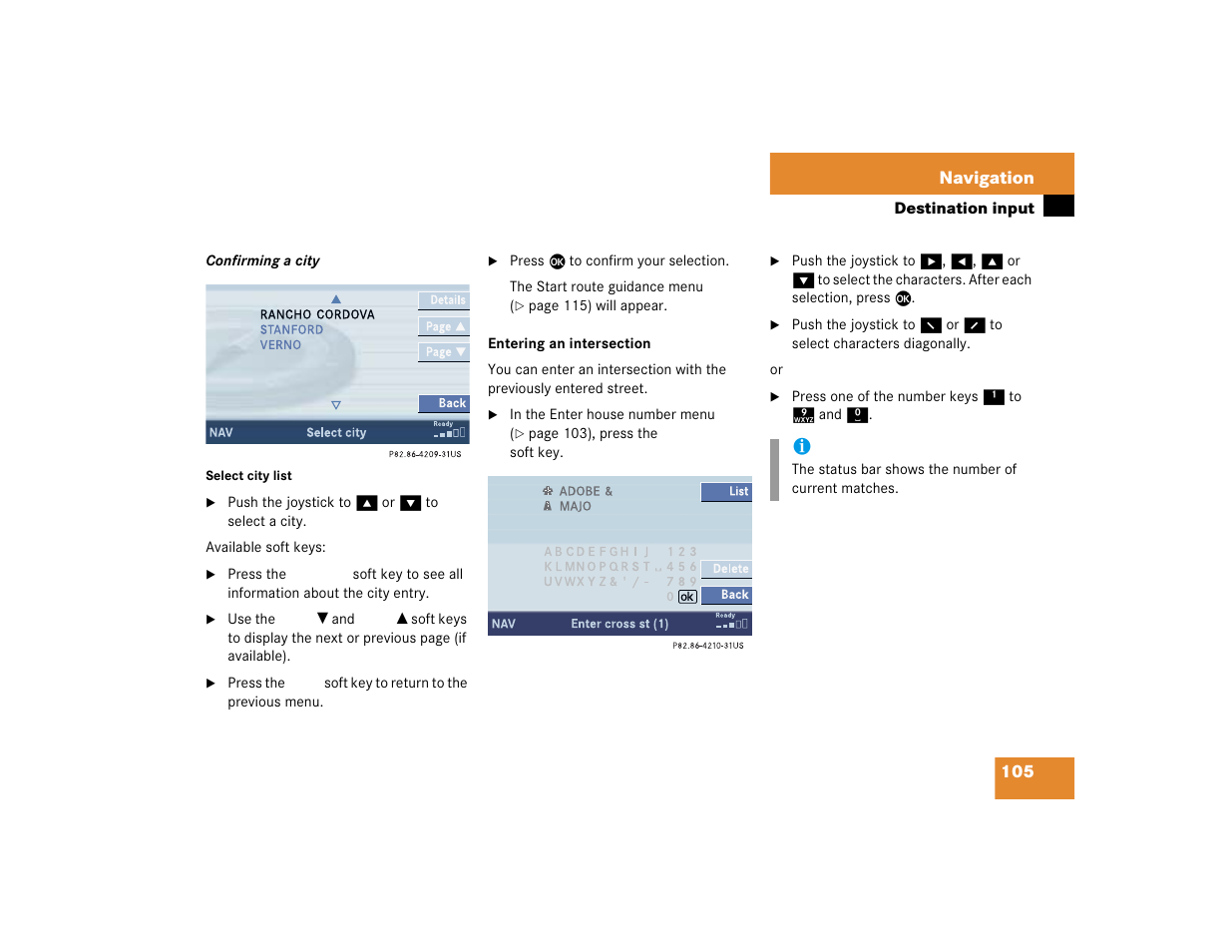 Mercedes-Benz C-Sedan OCS 2005 COMAND Manual User Manual | Page 165 / 237