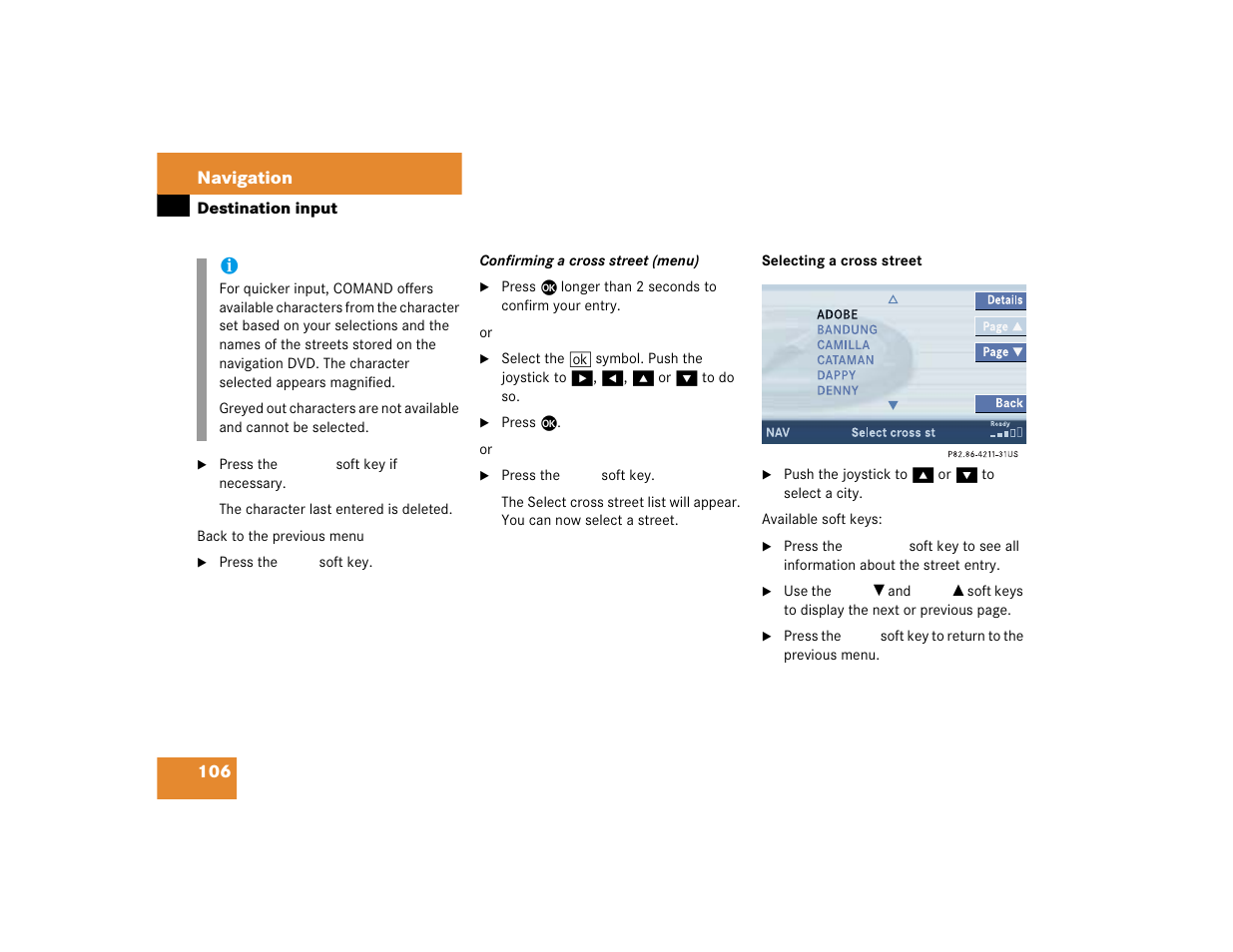 Mercedes-Benz C-Sedan OCS 2005 COMAND Manual User Manual | Page 166 / 237
