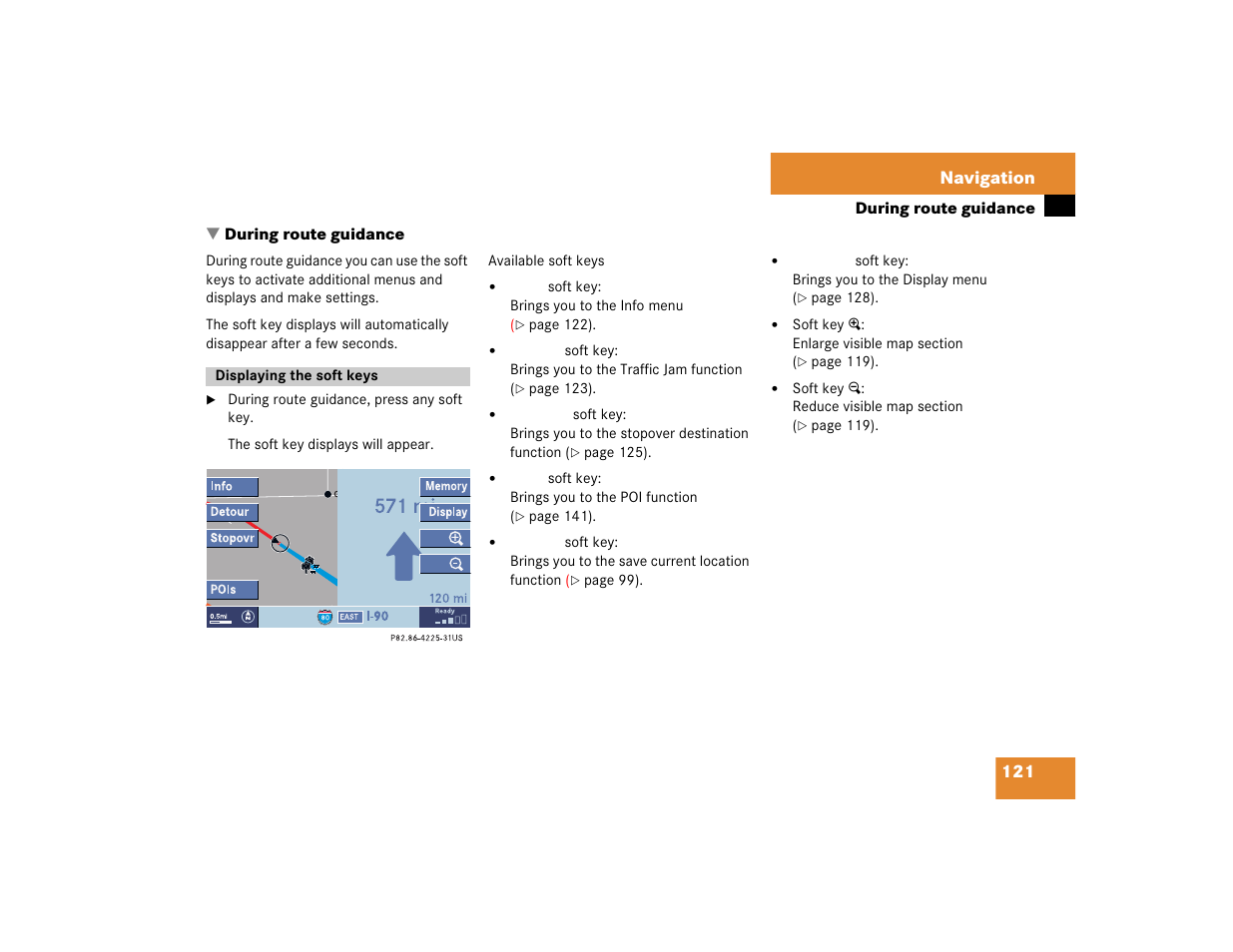 121 navigation | Mercedes-Benz C-Sedan OCS 2005 COMAND Manual User Manual | Page 181 / 237