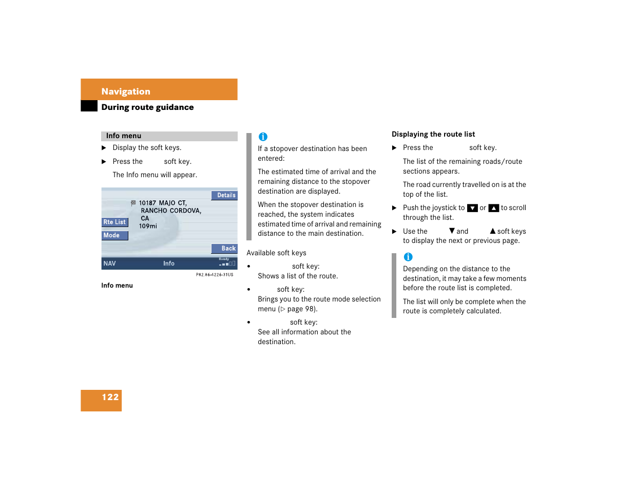 Mercedes-Benz C-Sedan OCS 2005 COMAND Manual User Manual | Page 182 / 237
