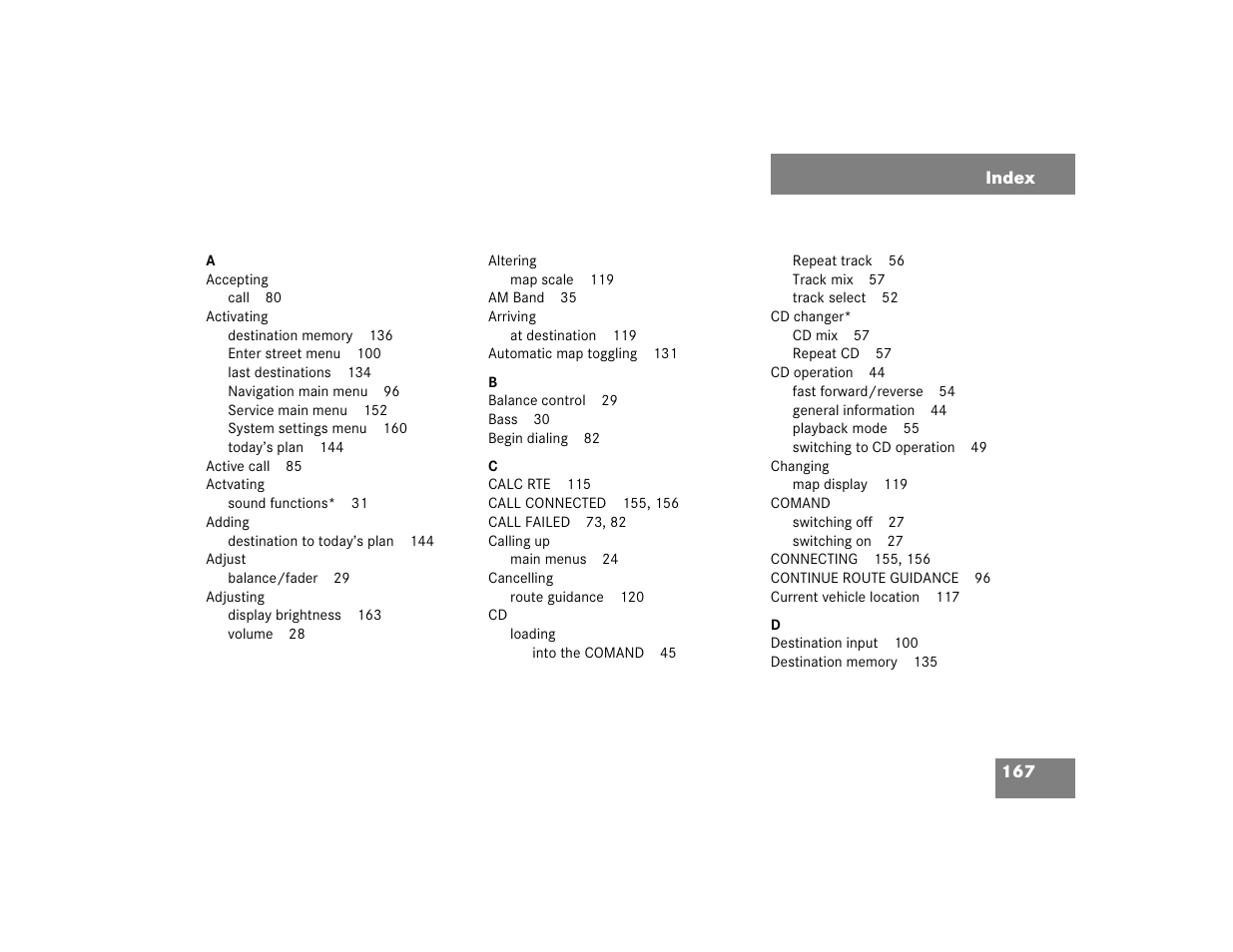 Mercedes-Benz C-Sedan OCS 2005 COMAND Manual User Manual | Page 227 / 237