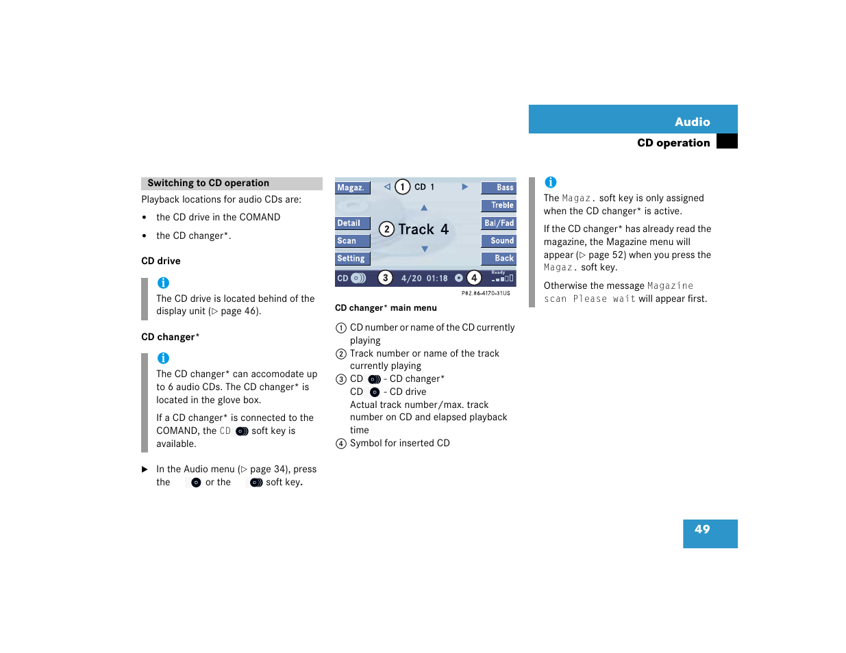 Mercedes-Benz C-Sedan OCS 2005 COMAND Manual User Manual | Page 51 / 237
