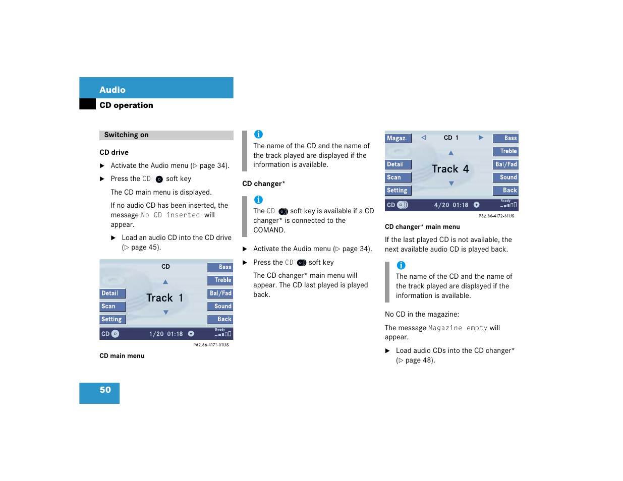 Mercedes-Benz C-Sedan OCS 2005 COMAND Manual User Manual | Page 52 / 237