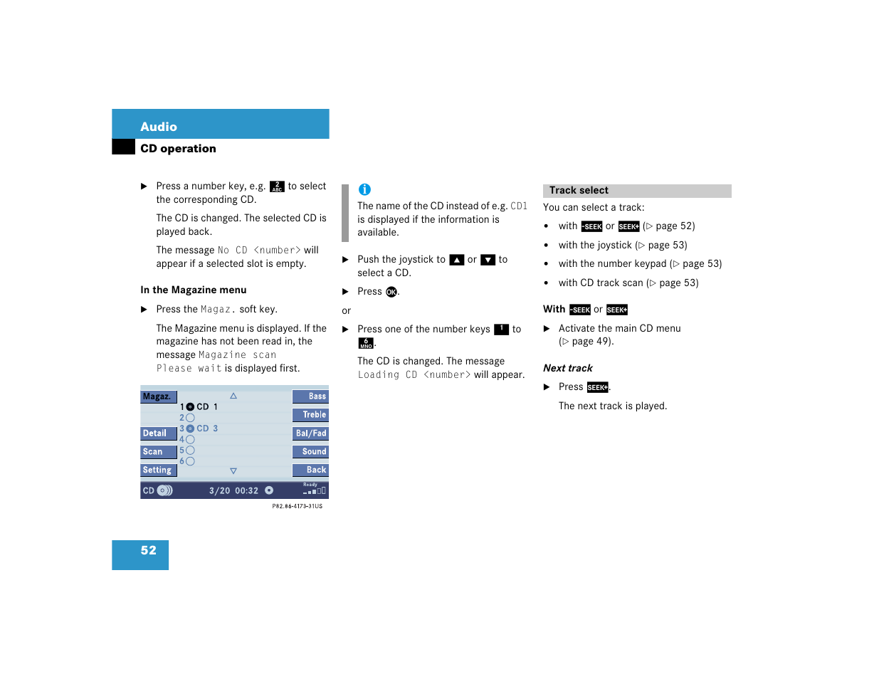 Mercedes-Benz C-Sedan OCS 2005 COMAND Manual User Manual | Page 54 / 237