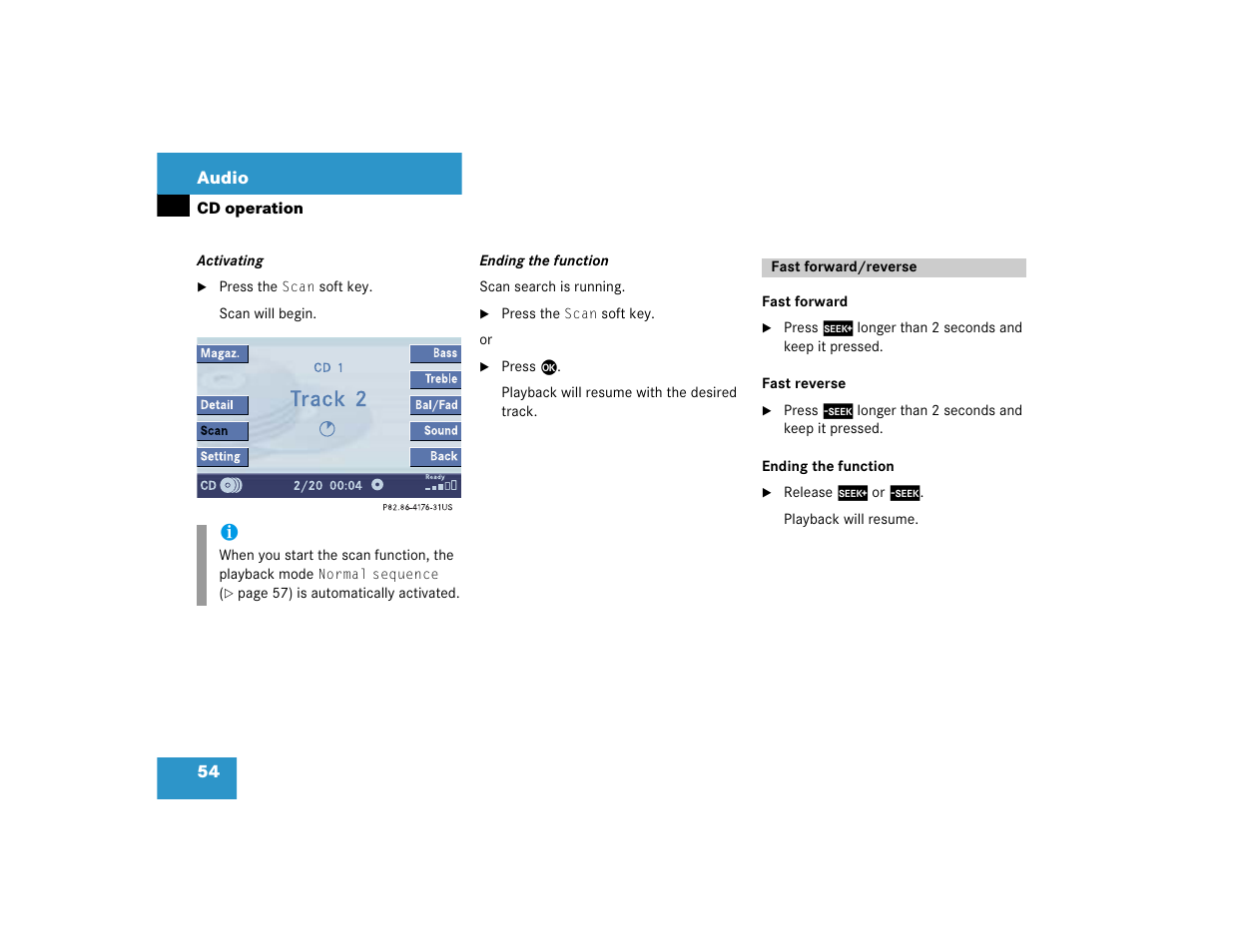 Mercedes-Benz C-Sedan OCS 2005 COMAND Manual User Manual | Page 56 / 237