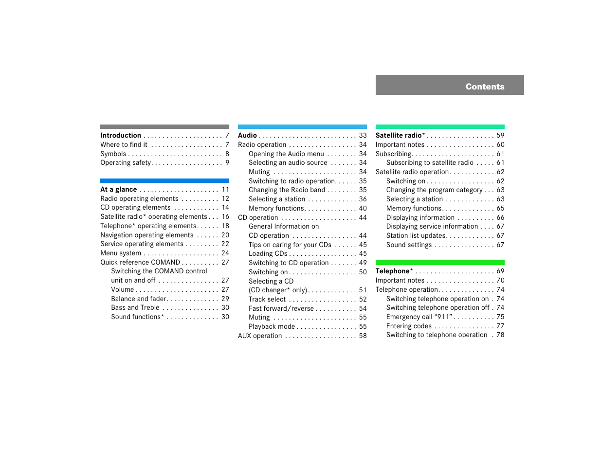 Mercedes-Benz C-Sedan OCS 2005 COMAND Manual User Manual | Page 63 / 237