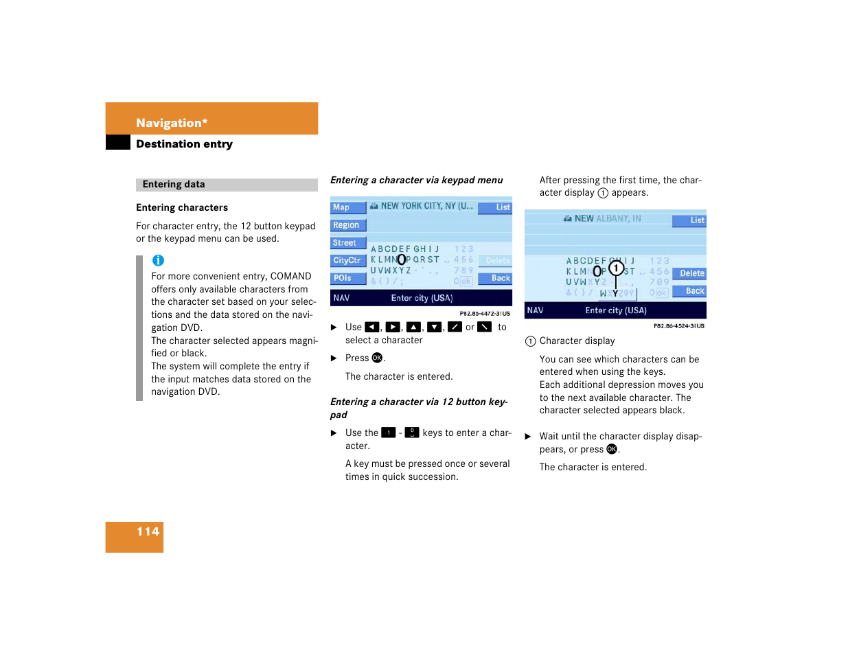 Mercedes-Benz E-Wagon 2005 COMAND Manual User Manual | Page 115 / 186